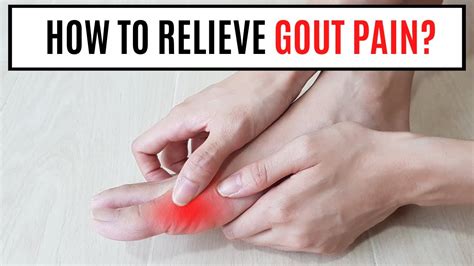 how to relieve gout pain.